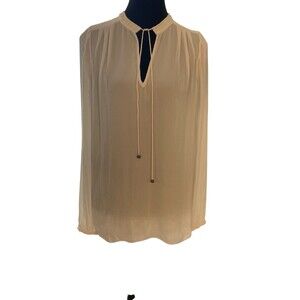 ARMANI EXCHANGE‎ Long Sleeve Blouse White Size Petite Small Casual Shirt